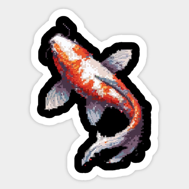 Pixel Koi Sticker by Animal Sphere